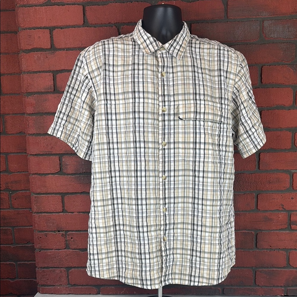 Ruff Hewn Shirt Mens Large Plaid Short Sleeve‎